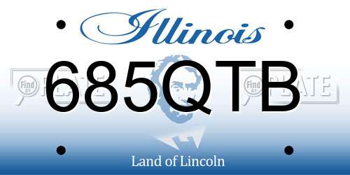 685QTB Illinois License Plate