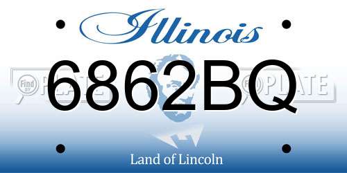 6862BQ Illinois License Plate