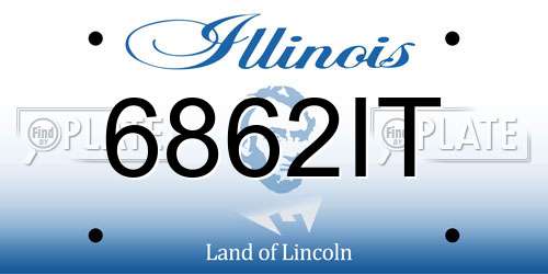 6862IT Illinois License Plate