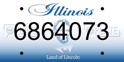 6864073 Illinois License Plate