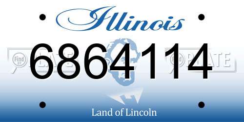 6864114 Illinois License Plate