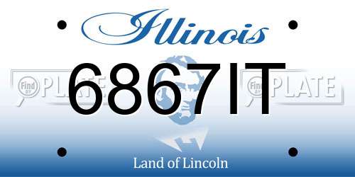 6867IT Illinois License Plate