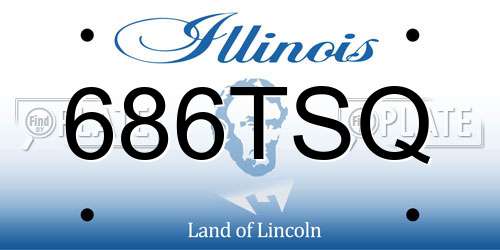 686TSQ Illinois License Plate