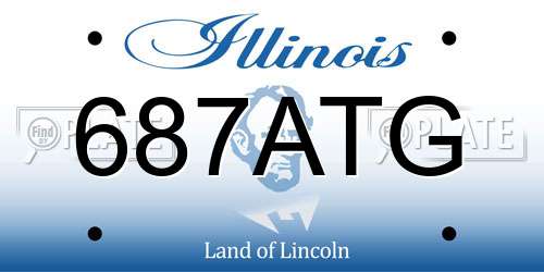 687ATG Illinois License Plate