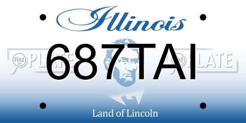 687TAI Illinois License Plate