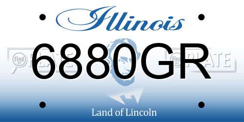 6880GR Illinois License Plate