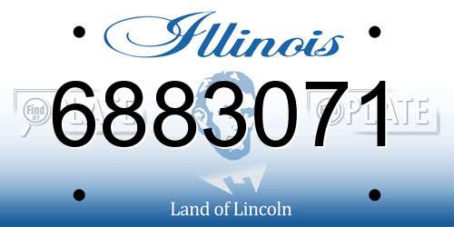 6883071 Illinois License Plate