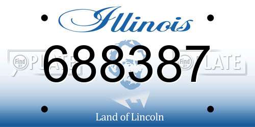 688387 Illinois License Plate