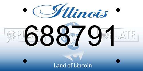688791 Illinois License Plate