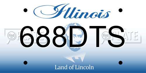 688DTS Illinois License Plate