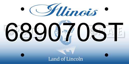 689070ST Illinois License Plate
