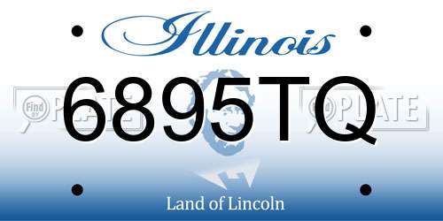6895TQ Illinois License Plate