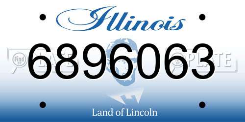 6896063 Illinois License Plate
