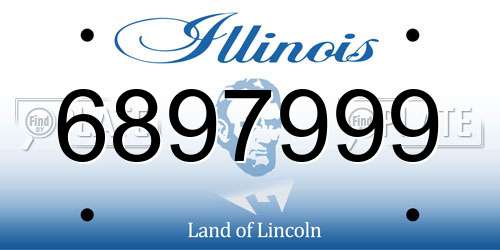6897999 Illinois License Plate
