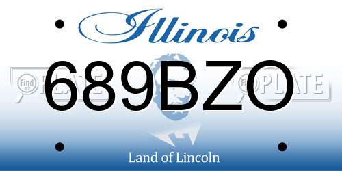 689BZO Illinois License Plate