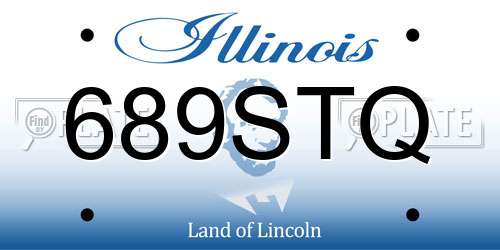 689STQ Illinois License Plate