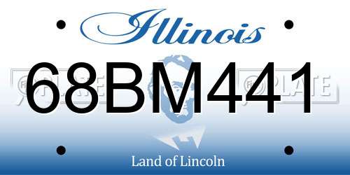 68BM441 Illinois License Plate
