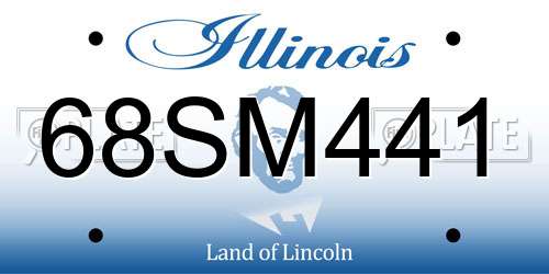 68SM441 Illinois License Plate