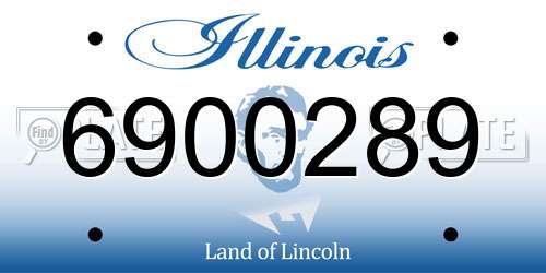 6900289 Illinois License Plate