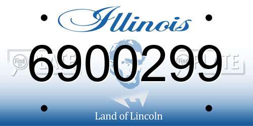 6900299 Illinois License Plate