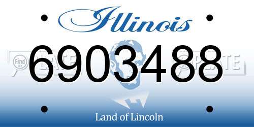6903488 Illinois License Plate