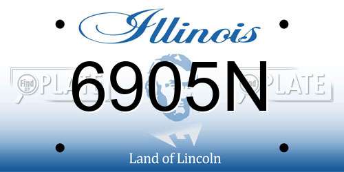 6905N Illinois License Plate