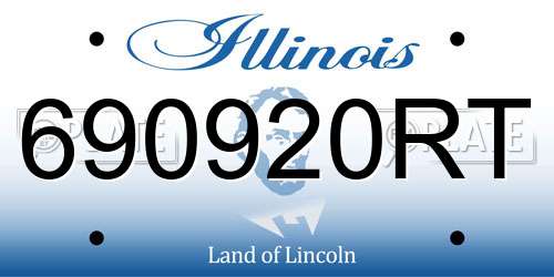 690920RT Illinois License Plate