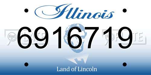 6916719 Illinois License Plate