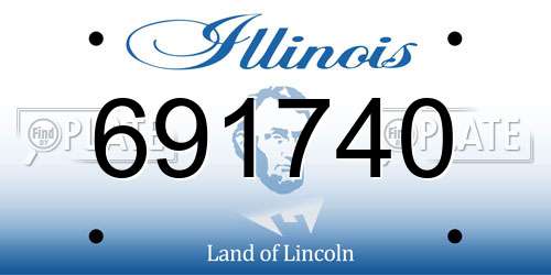 691740 Illinois License Plate