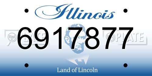 6917877 Illinois License Plate