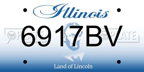 6917BV Illinois License Plate