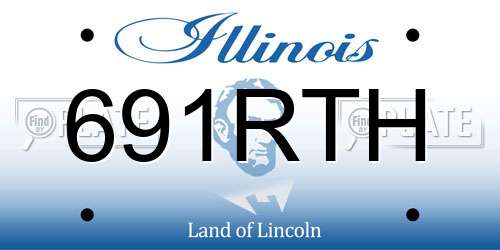 691RTH Illinois License Plate