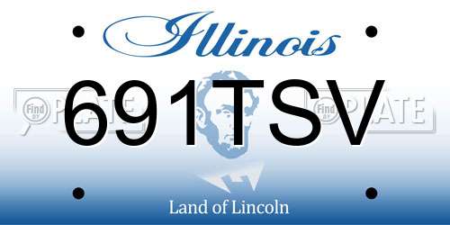 691TSV Illinois License Plate
