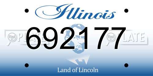 692177 Illinois License Plate
