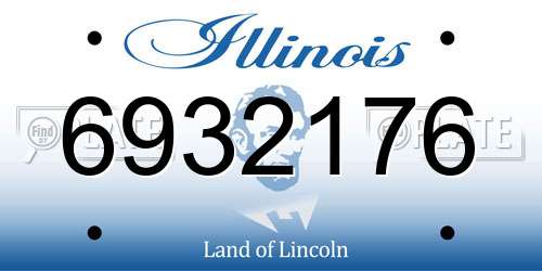 6932176 Illinois License Plate