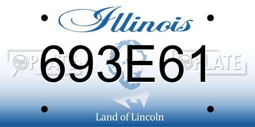 693E61 Illinois License Plate