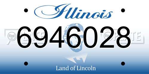 6946028 Illinois License Plate