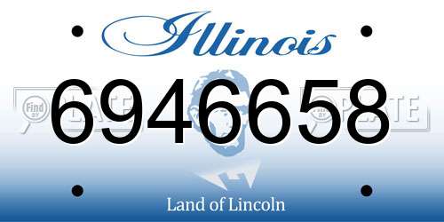 6946658 Illinois License Plate