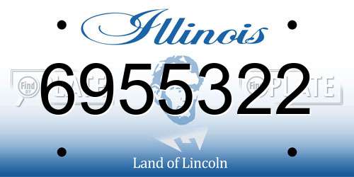 6955322 Illinois License Plate