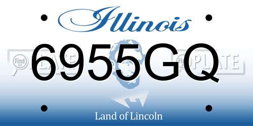 6955GQ Illinois License Plate