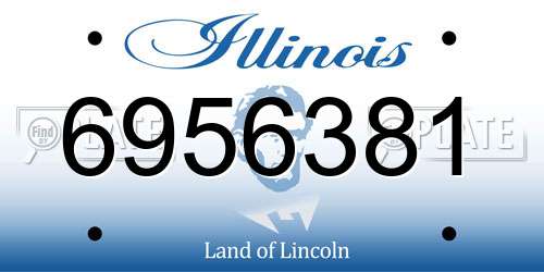 6956381 Illinois License Plate