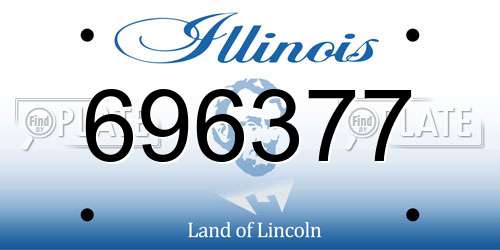 696377 Illinois License Plate