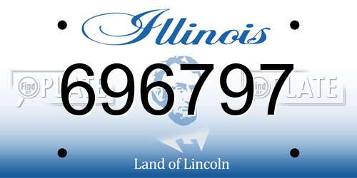 696797 Illinois License Plate