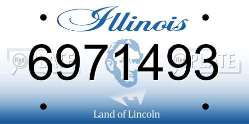 6971493 Illinois License Plate