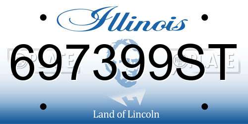 697399ST Illinois License Plate