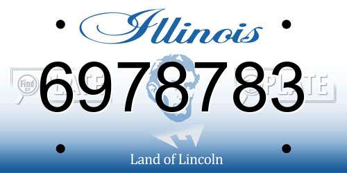 6978783 Illinois License Plate