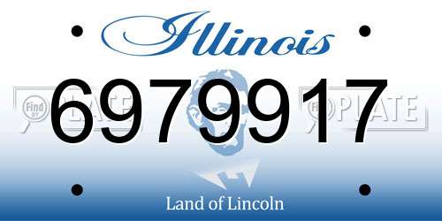 6979917 Illinois License Plate