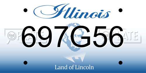 697G56 Illinois License Plate