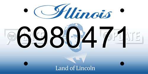 6980471 Illinois License Plate