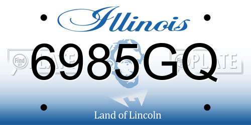 6985GQ Illinois License Plate